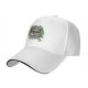 Black baseball cap with 'Water My Plants When I'm Gone' skull and plant graphic