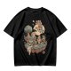 Olive T-Shirt With Whimsical Floating Island Children Art Print