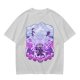 Olive T-shirt with Luffy Gear 5 Sun God Nika Anime Graphic Print