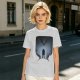 Olive T-Shirt With Dark Fantasy Silhouette Print Of Warrior And Winged Beast