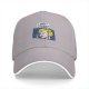 Black Baseball Cap With 'What a Stupid World' Retro Pop Art Print