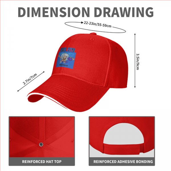 Black Baseball Cap with Gear Fifth Luffy Anime Print