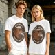 Olive t-shirt with bear captain fishing pun graphic