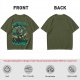 Olive T-Shirt Featuring 'We're All Doomed' and Doom Character Art