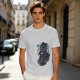 Olive T-Shirt With Dark Wizard Illustration And Japanese Text