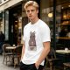 Olive T-Shirt With Grumpy Bear Holding Coffee Mug And 'NOPE' Print