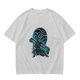 Olive T-shirt with Anime Water Bender Warrior Graphic Print