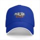 Black Baseball Cap with Cartoon Characters and CLUB Print