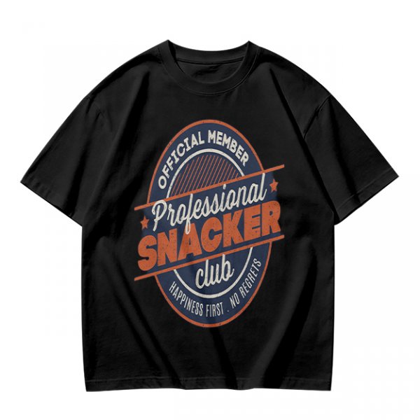 Olive T-Shirt with Professional Snacker Club Official Member Print