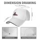 Black baseball cap with a demonic cat on a pentagram design