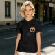 Olive Green T-Shirt with Halloween Jack-o'-Lantern and Skull Print