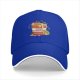Black baseball cap with capybara in ramen cup graphic