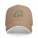 Black Baseball Cap With Cute Cat Book Coffee Graphic