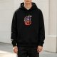 Black Hoodie With Halloween Pumpkin Ramen Bowl Graphic