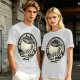 Olive t-shirt with coffee themed 'the solution for everything' print