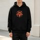 Black hoodie with pizza pentagram graphic design