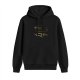 Black hoodie with serenity prayer and spaceship graphic