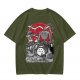 Studio Ghibli Characters Graphic Olive T-Shirt