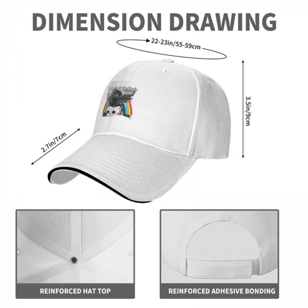 It is ok to be Goth graphic baseball cap