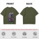 Olive T-Shirt with Papa's Tiki Paradise Skull Graphic