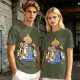 Disney Aladdin Princess Jasmine and Rajah Tiger Graphic T-Shirt