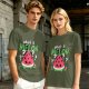 Olive T-Shirt With Cute Watermelon 'What A Melon' Graphic Design