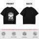 Olive T-shirt with Ghost and Occult Graphic Print