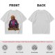 Olive t-shirt with skeleton religious graphic and Ecclesia Grayskullis text
