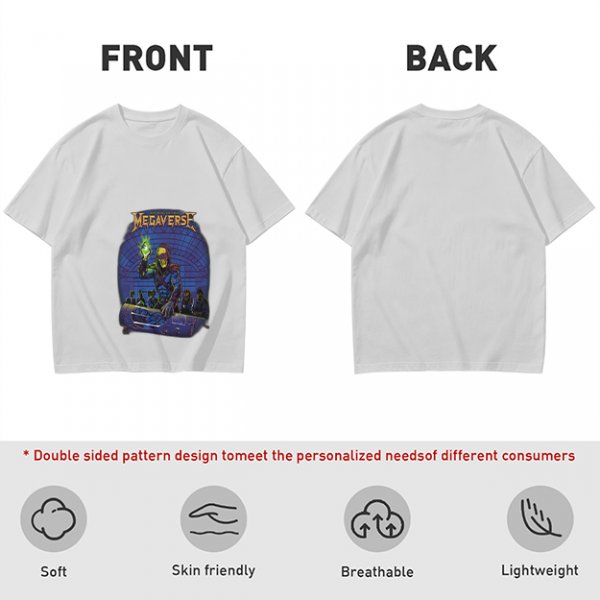 Olive T-Shirt With Megaverse Sci-Fi Villain Graphic Print