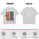 Olive T-Shirt With Rainbow Pride Cats Graphic