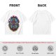 Olive t-shirt with skeleton warrior graphic and permission forgiveness text
