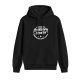 Black hoodie with anxiety studies overthinking since always graphic