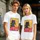 Olive t-shirt featuring Toothless dragon and Chat Noir themed text