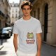 Olive T-Shirt with Cute Frog Graphic and Further Notice Text
