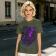 Olive Green T-Shirt With Neon Purple Avatar The Last Airbender Art Print