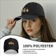 Black baseball cap with singing mushroom band graphic