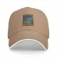 Black baseball cap with Time and Space Meltdown psychedelic TARDIS graphic