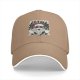 Black Baseball Cap With Rock Santa Festive Christmas Print