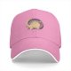 Black Baseball Cap With Cute Taco Dinosaur Graphic Print