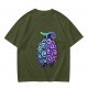 Olive T-Shirt with Devil Fruit Swirl Art Print