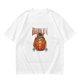 Olive T-Shirt with Flaming Devil Fruit Graphic Print