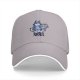 Black Baseball Cap With Cute Husky Holding Pupcakes Art