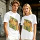 Olive T-Shirt With Cappy Nuggets Cartoon Print