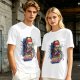 Olive T-Shirt with Retro Predator 'Welcome to the Jungle' Print