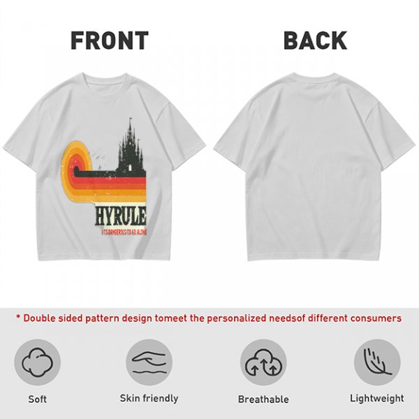 Hyrule Retro Castle Graphic T-Shirt For Fans
