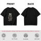 Olive T-Shirt With Skeleton Couple Embracing Red Heart Print