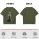 Olive T-Shirt Featuring Princess Mononoke Warrior Artwork