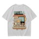 Owl sushi chef at Japanese sushi shop graphic t-shirt