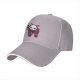 Black Baseball Cap With Cute Skull Cat Ice Cream Graphic