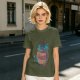 Olive T-Shirt With Cookie Monster Cookie Jar Graphic
